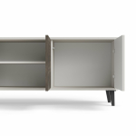 RANDOM 2 RTV-3 stolik RTV 200 cm kaszmir / orzech / czarny