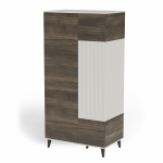 RANDOM 2 S-1 szafa kaszmir / orzech / czarny