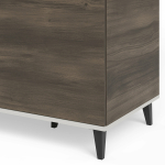 RANDOM 2 S-1 szafa kaszmir / orzech / czarny