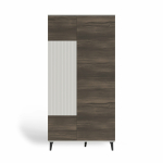 RANDOM 2 S-1 szafa kaszmir / orzech / czarny