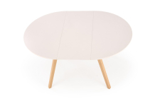 RUBEN stół kolor blat - kaszmir, nogi - naturalny (102-142x102x75 cm)