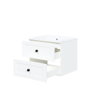 TORETO Szafka pod umywalkę 60/2S (MDF ramiak) biały