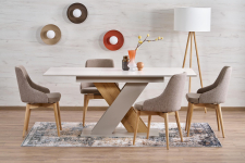 XARELTO stół rozkładany 130-175/85/76 cm, kaszmir - dąb cremona