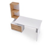 MISO biurko, biały / dąb artisan