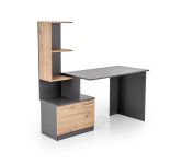 MISO biurko, grafitowy / dąb artisan