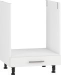 VENTO DP-60/82 szafka dolna pod zabudowę piekarnika front: biały mat - szuflada
