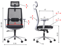 Fotel biurowy obrotowy CUTLER GF czarny