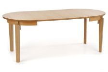 SORBUS stół rozkładany, blat - dąb miodowy, nogi - dąb miodowy