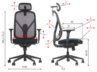 Fotel obrotowy LARCK czarny