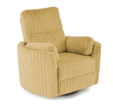 PEGAS fotel wypoczynkowy z Elektrycznym Rozkładaniem, Funkcją Obrotu i Kołyski, musztardowy 