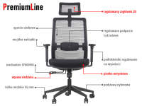 Fotel biurowy obrotowy CUTLER 2 czarny