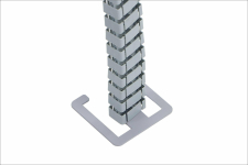 Pionowy kanał kablowy UT szary