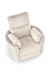 PEGAS fotel wypoczynkowy z Elektrycznym Rozkładaniem, Funkcją Obrotu i Kołyski ,beżowy