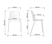 Krzesło dostawne VENI-różne kolory