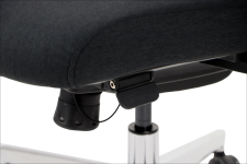 XELO F Fotel biurowy obrotowy oparcie tkaninowe, wysuw siedziska, podłokietniki 3D