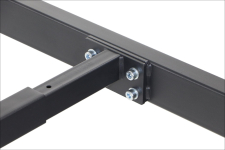 Stelaż metalowy do stołu/biurka NY-132A/60 z regulacją długości belki 99 - 159 x szer.59,6 x wys. 72,5 kolor czarny