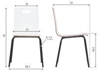 WERDI A czarny/biały