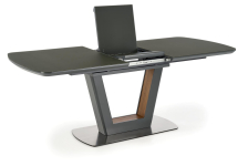 BILOTTI stół rozkładany antracytowy mat / orzech