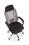 FREEMAN fotem obrotowy z podnóżkiem czarny / popielaty